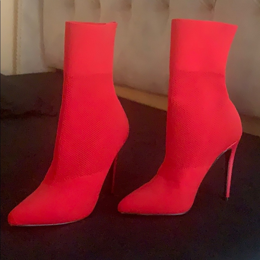 Steve Madden Red Sock Booties